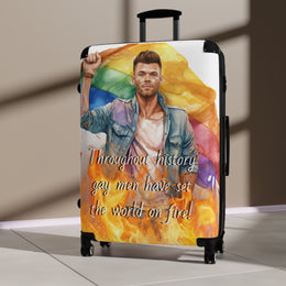 Gay Pride Suitcase - Pride Suitcase - Gay Pride - Gay man's suitcase - Man's suitcase - Rainbow Flag Suitcase - Rainbow Pride Suitcase