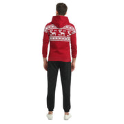 Christmas hooded men's sweater jacket