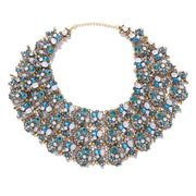 Exaggerated Style Dress Decorated With Multi-layer Rhinestone Necklace