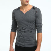New Long Sleeve V-Neck T Shirt