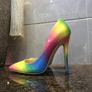 Gay Pride Rainbow super high heels
