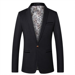 British's Style Casual Slim Fit Suit Jacket Male Blazers Men Coat Terno Masculino Plus Size 5XL