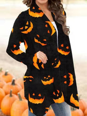 Halloween Theme Printed Coat Small Cardigan