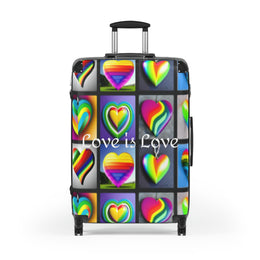 Gay Pride Suitcase, Pride Suitcase, Love is Love Suitcase, Lesbian Suitcase, Gay Pride Suitcase, Carryon Suitcase, Pride Luggage