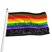 San Juan gay Pride Flag, San Juan pride flag, San Juan gay flag, San Juan Rainbow flag, San Juan Pride, Rainbow Flag, Pride Flag, Gay Pride Flag, Show your gay pride, Shop gay pride, Gay Pride Merch, Pridewear