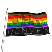 Denver gay Pride Flag, Denver pride flag, Denver gay flag, Denver Rainbow flag, Denver Pride, Rainbow Flag, Pride Flag, Gay Pride Flag, Show your gay pride, Shop gay pride, Gay Pride Merch, Pridewear