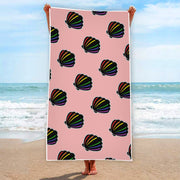 Embrace your pride and make a statement with the Gay Pride Seashell Rectangular Beach Towel. Featuring custom single-side printing on soft, durable polyester, this towel is the perfect way to show off your unique style. Make a splash and stand out on the beach with this must-have product!