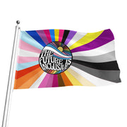  Experience the colorful diversity of the Gay Pride Rainbow Flag! Combining trans pride, lesbian pride, bear pride, asexual pride, bisexual pride, pansexual pride, gay rainbow pride, and non-binary pride, this inclusive flag is perfect for room gay pride, gay bars, hanging from your balcony or from the porch, pride parties, beach parties, pride picnics, and so much more. Made of lightweight, durable polyester material, it features high-strength double stitching for long-lasting use. 