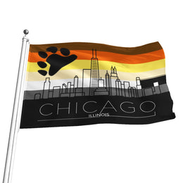 Chicago Pride Flag  Chicago  Gay Pride Flag, Bear Pride Flag, Gay Bear Pride Flag, Pride Flag