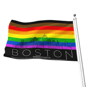 Boston Gay Pride Flag, Boston Gay Pride House Flag, Boston Gay Pride Rainbow Flag, Boston Pride
