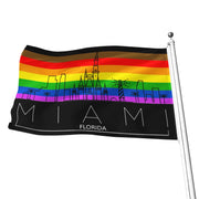 Miami Gay Pride Flag, Gay Flag,, Gay Pride Flag,  Gay Pride Rainbow Flag, Miami Gay Pride, Pride