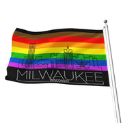 Milwaukee Pride Flag, Milwaukee Gay Pride Flag, Milwaukee Rainbow Pride Flag, Milwaukee Pride, Pride