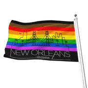 New Orleans Pride Flag, New Orleans Gay Pride Flag, New Orleans Rainbow Pride Flag, New Orleans