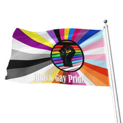 Black Gay Pride Flag, Black Gay Pride Unity Flag, Pride Flag, Gay Flag, Gay Pride Raised Fist Flag