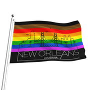 New Orleans gay Pride Flag, New Orleans pride flag, New Orleans gay flag, New Orleans Rainbow flag, New Orleans Pride, Rainbow Flag, Pride Flag, Gay Pride Flag, Show your gay pride, Shop gay pride, Gay Pride Merch, Pridewear