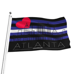 Leather Pride Flag, Atlanta Leather Pride Flag, Gay Pride Leather Flag Atlanta