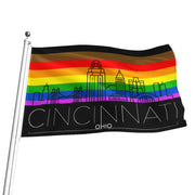 Cincinnati gay Pride Flag, Cincinnati pride flag, Cincinnati gay flag, Cincinnati Rainbow flag, Cincinnati Pride, Rainbow Flag, Pride Flag, Gay Pride Flag, Show your gay pride, Shop gay pride, Gay Pride Merch, Pridewear