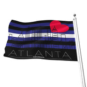 Leather Pride Flag, Atlanta Leather Pride Flag, Gay Pride Leather Flag Atlanta