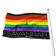 Savannah Pride Flag, Savannah Gay Pride Flag, Savannah Gay Pride, Savannah Rainbow Pride Flag, Pride