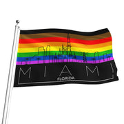 Miami gay Pride Flag, Miami pride flag, Miami gay flag, Miami Rainbow flag, Miami Pride, Rainbow Flag, Pride Flag, Gay Pride Flag, Show your gay pride, Shop gay pride, Gay Pride Merch, Pridewear