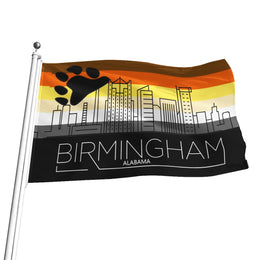 Birmingham Pride Flag,  Bear Pride Flag, Birmingham Bear Pride Flag, Birmingham Gay Pride Flag, Gay Bear Pride Flag, Pride Flag