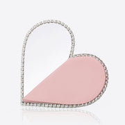 Heart-Shaped Love rhinestone evening bag handbag