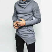 Gay Men's Muscle Fit Shirt, Slim Fit, Men Hip Hop Long Sleeved Tees