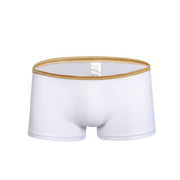 Mesh transparent breathable low waist men's boxer shorts
