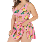 Women's plus size one-piece swimsuit