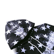 Flag print hoodie