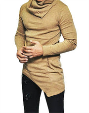 Gay Men's Muscle Fit Shirt, Slim Fit, Men Hip Hop Long Sleeved Tees