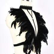 Shoulder Strap Feather Halter Beauty Back Harness
