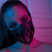 Fashion Simple Couple Masks Women's Leather