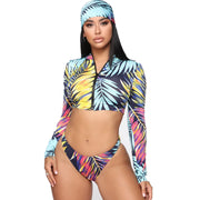 Split swimsuit bikini sunscreen surfing suit