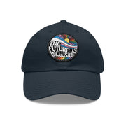 The Future is inclusive Baseball Cap, Gay Pride Future is Inclusive Baseball Cap, Leather Patch Baseball Cap