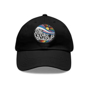 The Future is inclusive Baseball Cap, Gay Pride Future is Inclusive Baseball Cap, Leather Patch Baseball Cap