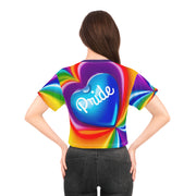 Pride Crop Tee, Lesbian Crop Tee, Tshirt, Ladies' Tshirt, Crop shirt, LGBTQ Crop Tee, Crop Tee, Queer Clothes