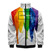 Gay Pride zip Sweater- Unisex Gay Pride Sweater- Rainbow Flag Sweater - Pride Sweater - Pride Flag Sweater