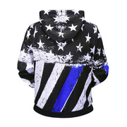 Flag print hoodie
