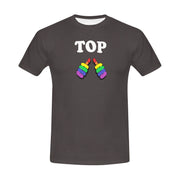 Men's All Over Print T-shirt (USA Size) (T40)(Collar solid color)