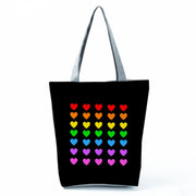 Rainbow English Printed Casual Shoulder Bag
