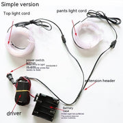 Fluorescent Dance Performance Wear Props LED Shiny Clothes