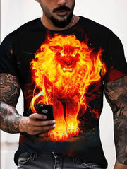 Men's T-shirt Summer 3d Muscle Digital Printing