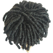 Black Hair Perm Dreadlocks Wig Hat Wearing Hair Piece