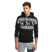 Christmas hooded men's sweater jacket