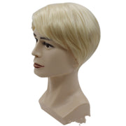 European And American Men's Wig 613 Light Golden Short Curly Hair