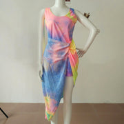 Rainbow gradient dress