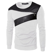 Men's casual fashion zipper plus size long sleeve