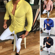 Gay Men's Muscle Fit Shirt, Muscle Fit Shirt, Gay Men's Tight Fit Shirt, Men's Tight Fit Shirt, Cotton linen men's shirt long sleeves summer
