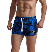 Men's Rainbow Print Beach Sports Shorts